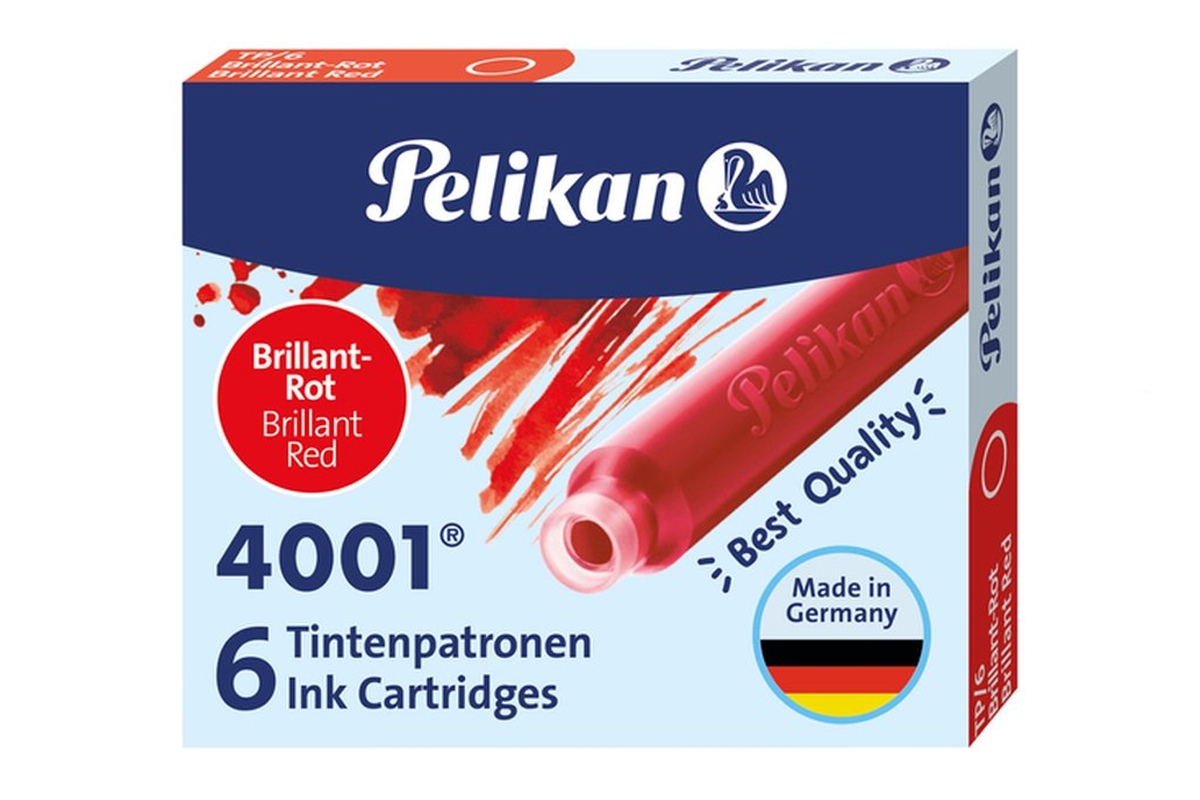 Pelikan Inktpatronen Rood 